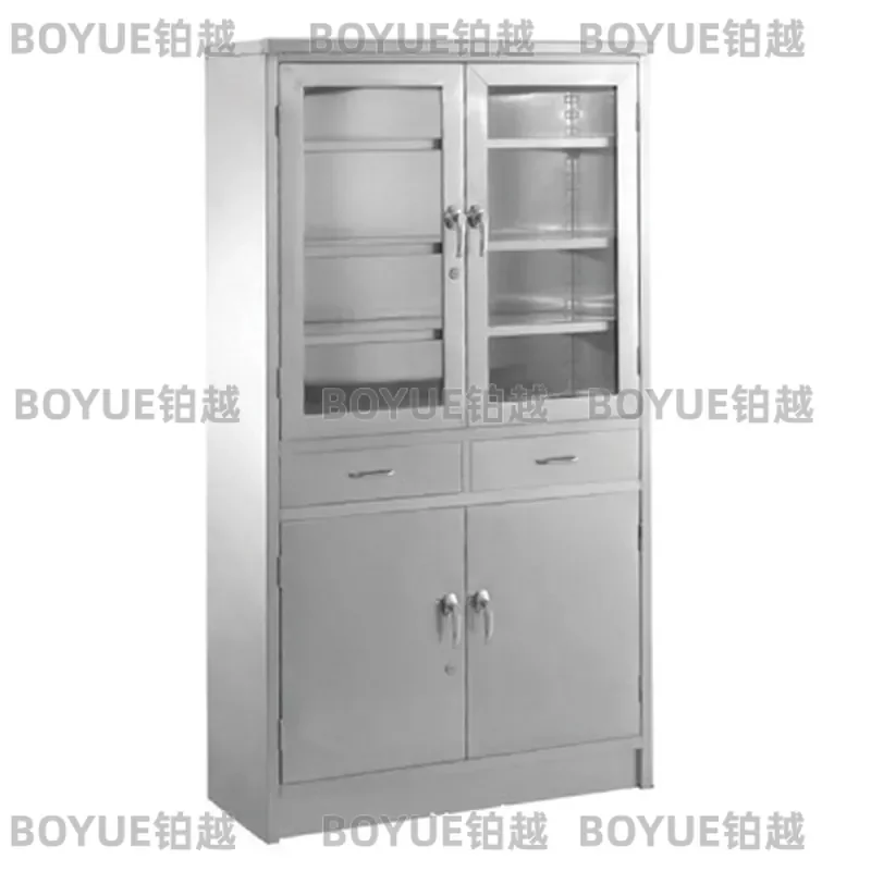Stainless Steel File Cabinet Office Locker Storage Unit Metal Document Organizer Secure Workplace Cupboard for Home Business