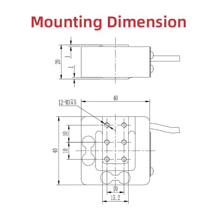 2025 Premium Products Sensore di forza a 3 componenti con scala da laboratorio da 1 tonnellata 100 con cella di carico PLC