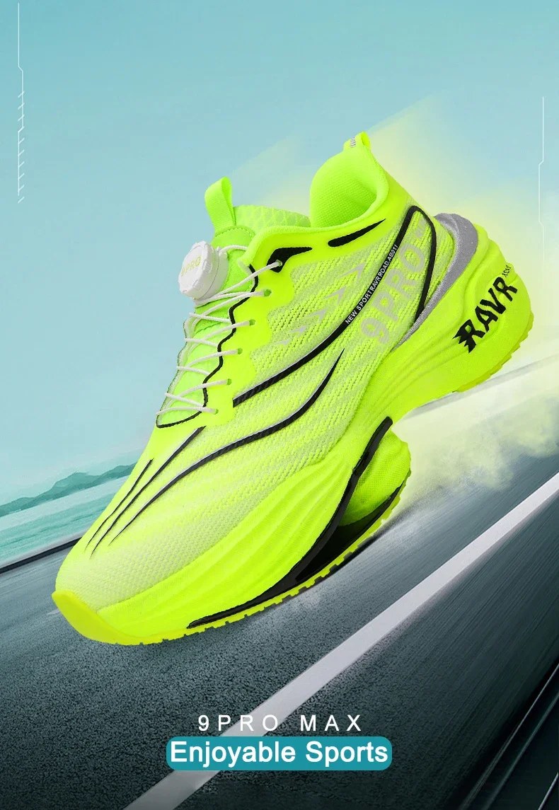 Männer Neue Turnschuhe Carbon Platte Dämpfung Laufschuhe 9PRO MAX Jogging Atmungsaktive Mesh Rutschfeste Outdoor Schuhe Off-road Schuhe – Detail 2