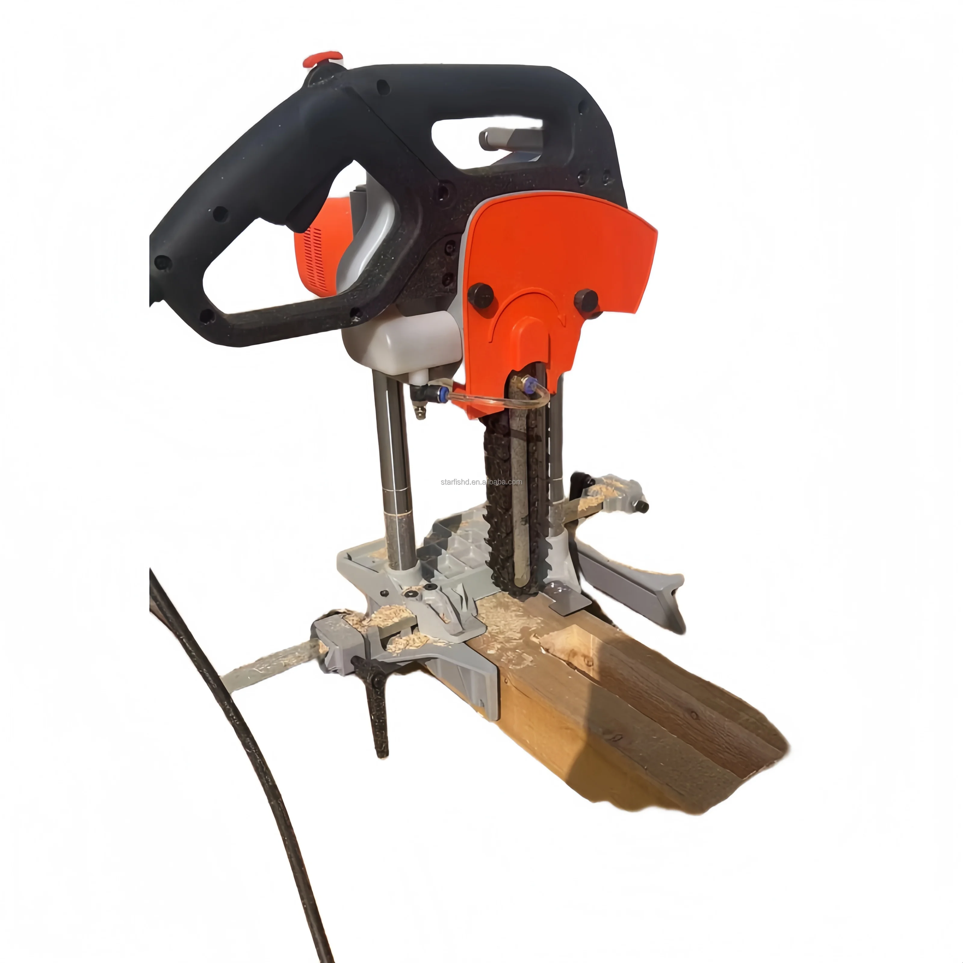 Cabin Barn Fence for Home Projects Portable Chain Mortising Machine Woodworking Chainsaw Tenon Mortise Wood Boring for Log