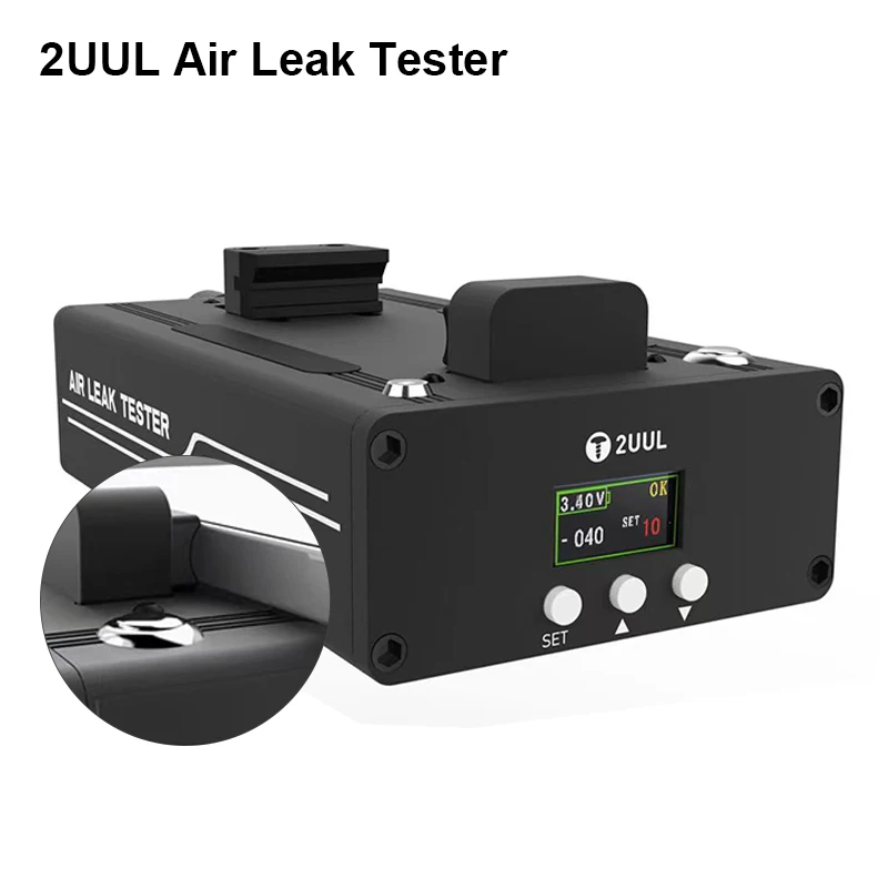 

2UUL Mobile Phone Air Leak Tester with Detection Port Silicone Protective Pad Waterproof Seal Testing Instrument