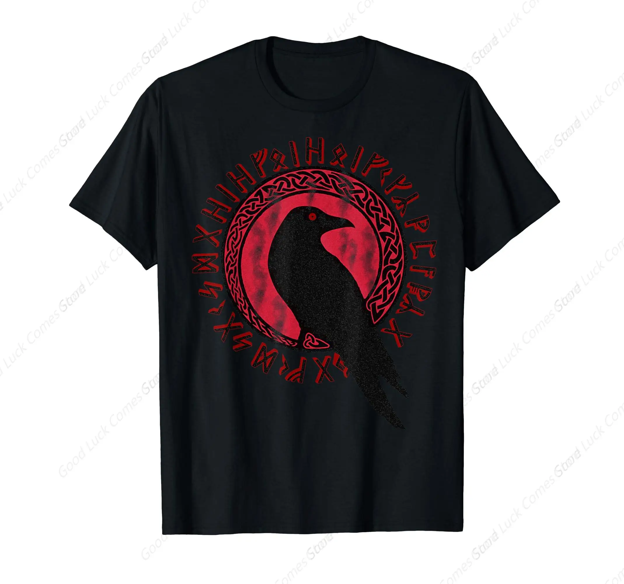 Odin Ravens Huginn & Muninn Vegvisir Tshirt Vikings Myth Tee T-Shirt