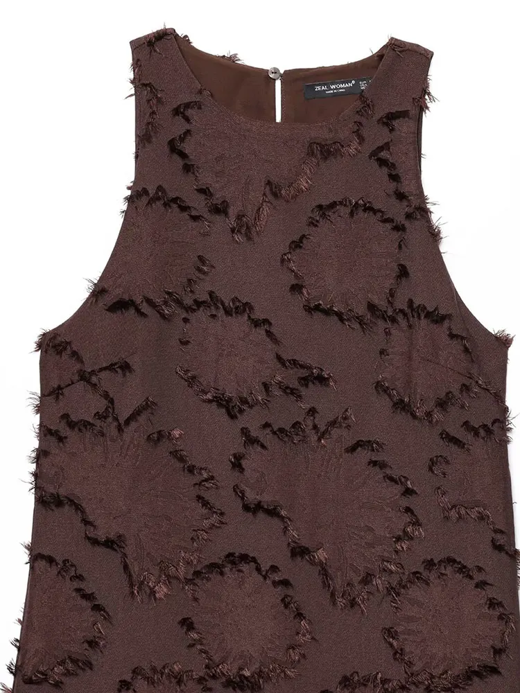 Robes sans manches pour femmes, Texture rides, robe courte d'été, Mini robes de soirée, 2025