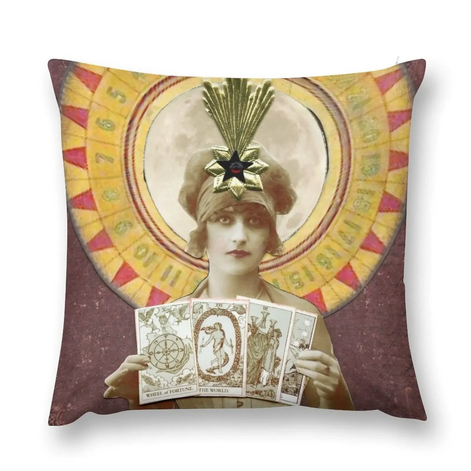 Wheel of Fortune Oracle Throw Pillow Pillow Cases Decorative Throw Pillow Christmas