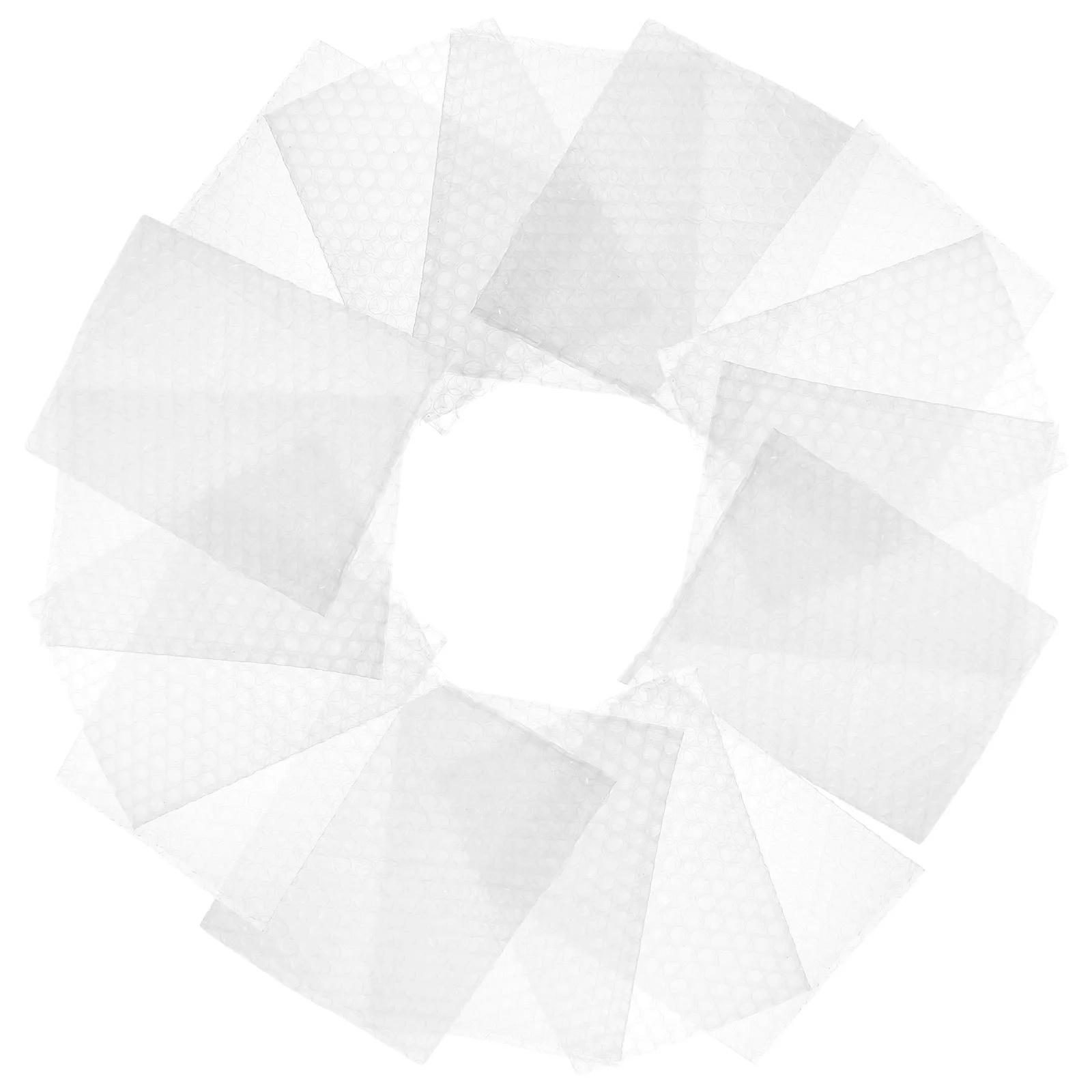 100 Pcs Bubble Bag Clear Plastic Pouch Shockproof for Moving Small Business Pe Packing Storage