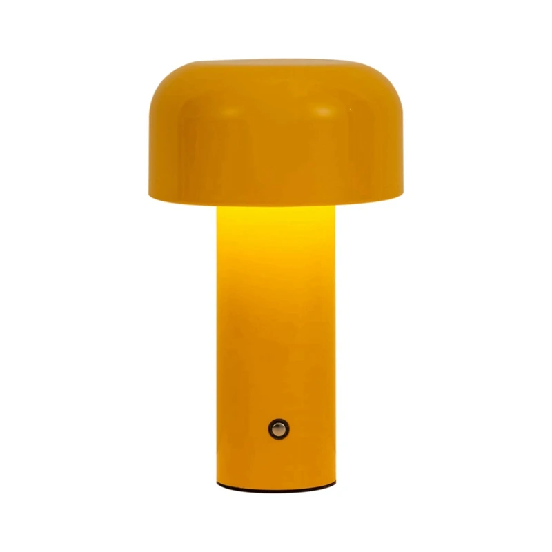

Cordless Mushroom Table Lamp,Rechargeable Operated LED Desk Lamp,3 Color Stepless Dimmable Night Light Bedside Lamp-A74P