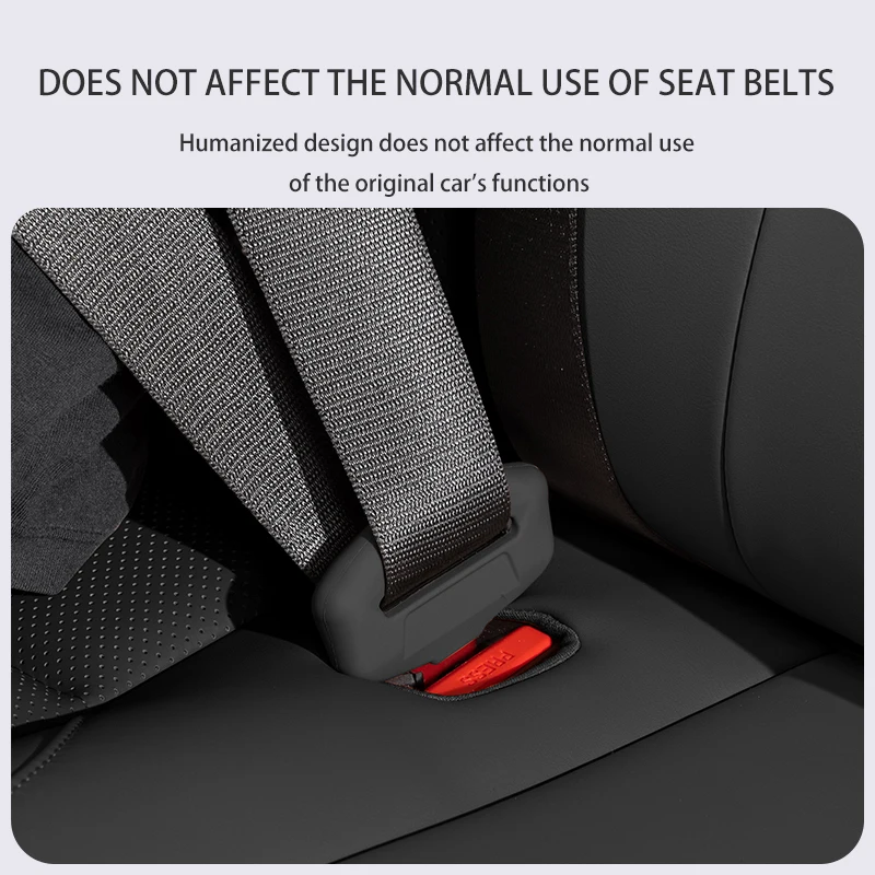 Car Seat belt buckle cover For Toyota Corolla Camry Rav4 Yaris Hilux Prius Auris Silicone protective cover anti scratch