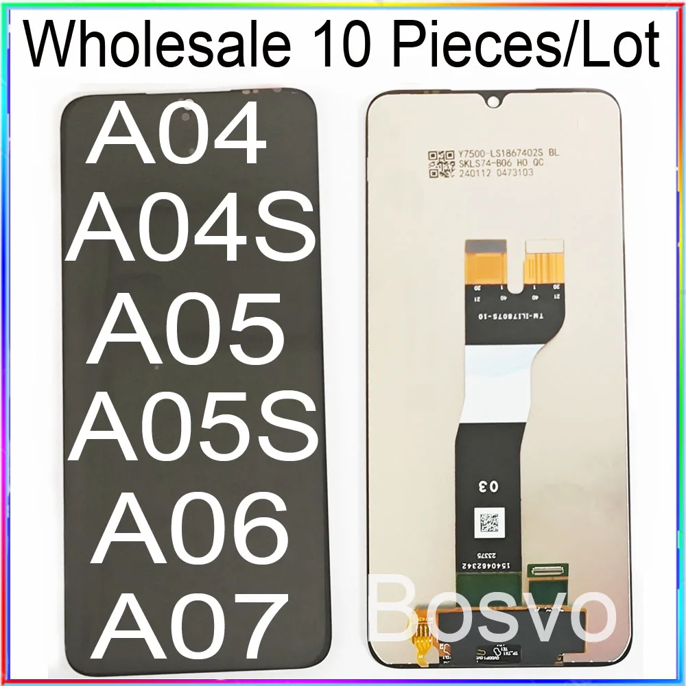 Оптовая продажа, 10 шт./лот для Samsung A04 A04S A05 A05S A06 A07 Экран с сенсорным ЖК-дисплеем в сборе Оптовая продажа, 10 шт./лот для Samsung A04 A04S A05 A05S A06 A07 Экран с сенсорным ЖК-дисплеем в сборе