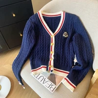 New 2024 Autumn Winter Cashmere Top Women V Neck Pullover Warm Knitwear Jumper Woman Clothes Twist Outwear Knited Tops Women - Image 5