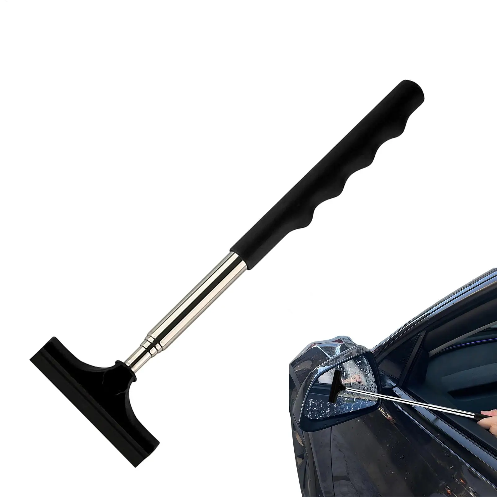 Car Rearview Mirror Windscreen Wiper Retractable Portable Squeegee Cleaning Tools Telescopic Windshield Cleaner Wiper Parts