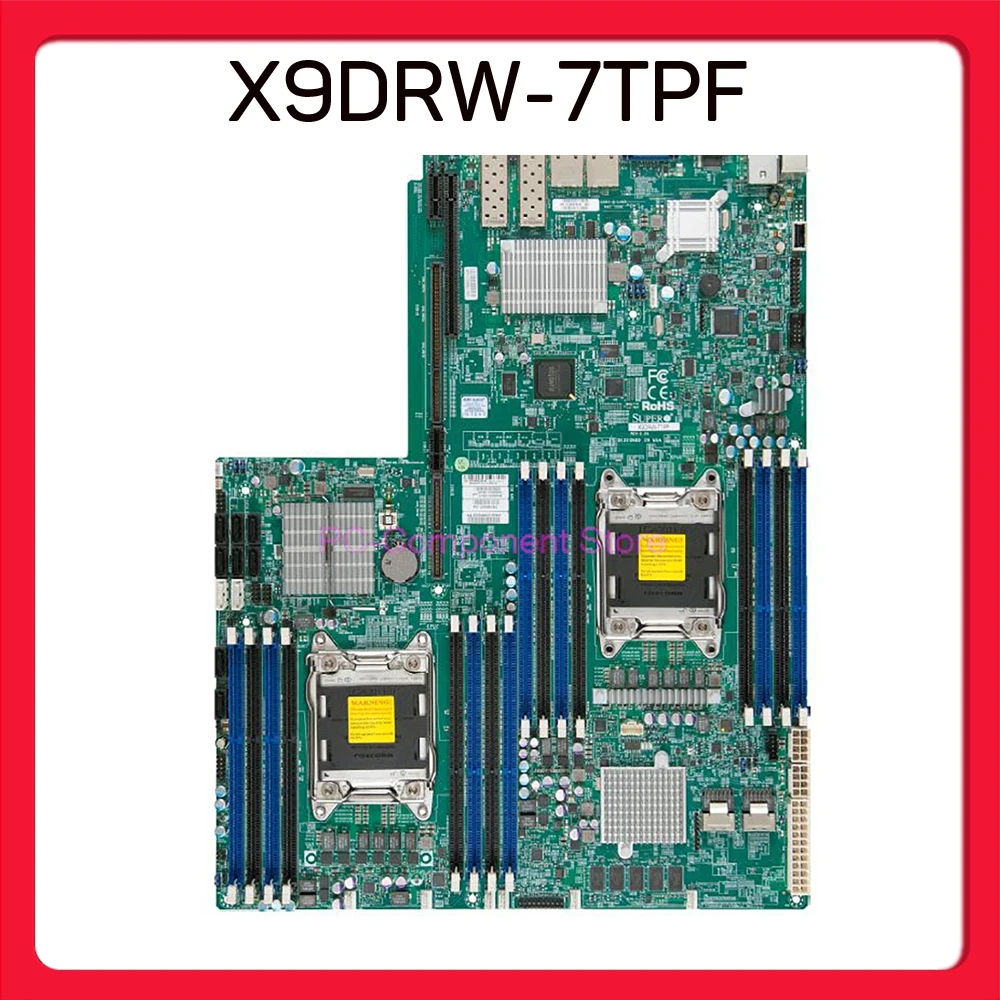 Server Motherboard  DIMM SATA3 SAS2 LGA2011 DDR3 X9DRW-7TPF