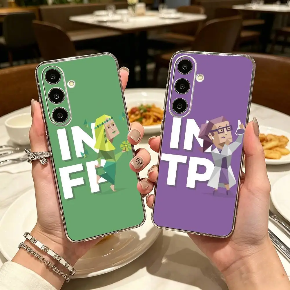 MBTI character  Clear Phone Case for Samsung A71, A70, A52, A51, A40, A30, A20