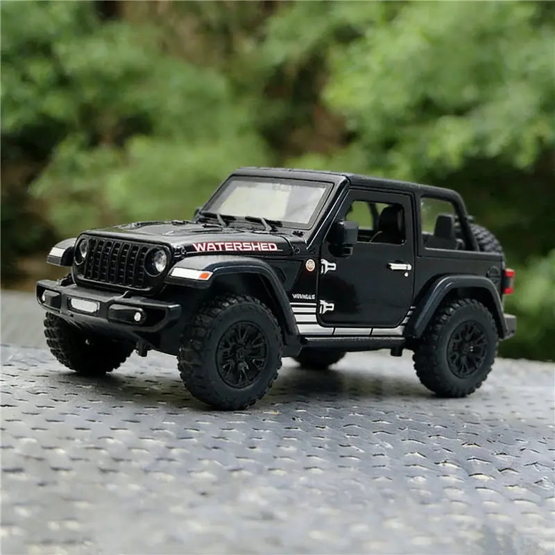 

1:24 Jeeps Wrangler Rubicon SUV Alloy Car Model Diecasts Metal Off-road Vehicles Car Model Simulation Sound Light Kids Toys Gift