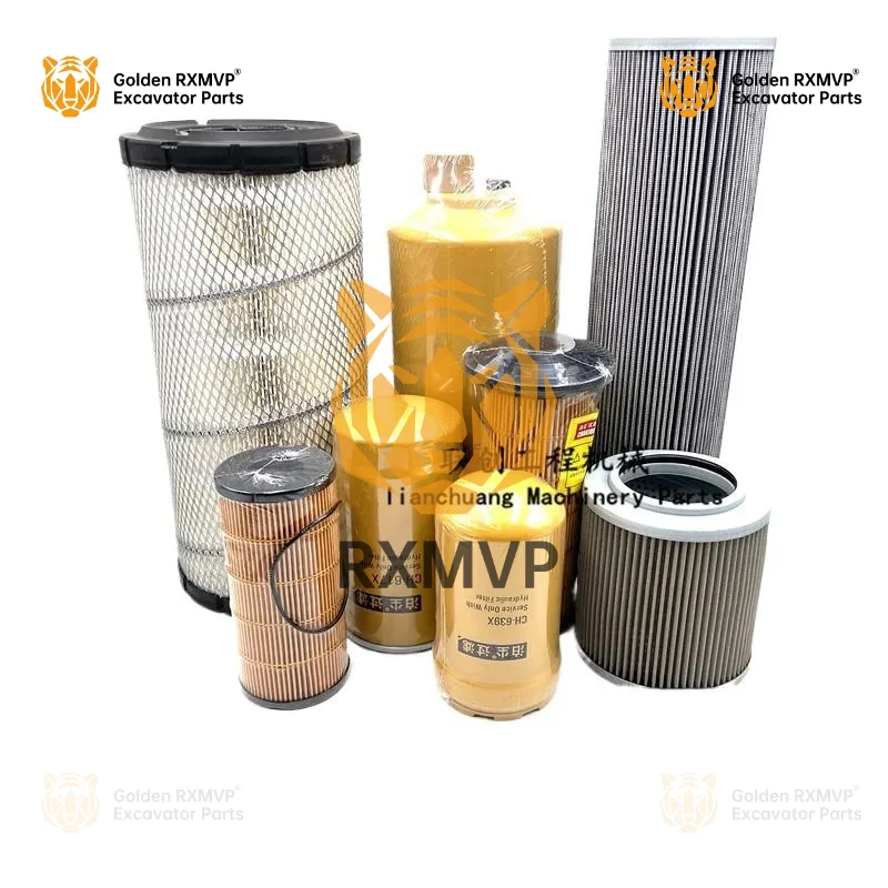 For Caterpillar CAT E312D2GC air filter oil diesel grid hydraulic return oil inlet pilot filter cleaner excavator accessories