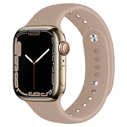 Silicone Correa For Apple Watch Band 44mm 45 mm 40mm 49mm 41mm 38mm 42mm Bracelet pulseira IWatch Series 7 6 3 SE 8 Ultra Strap
