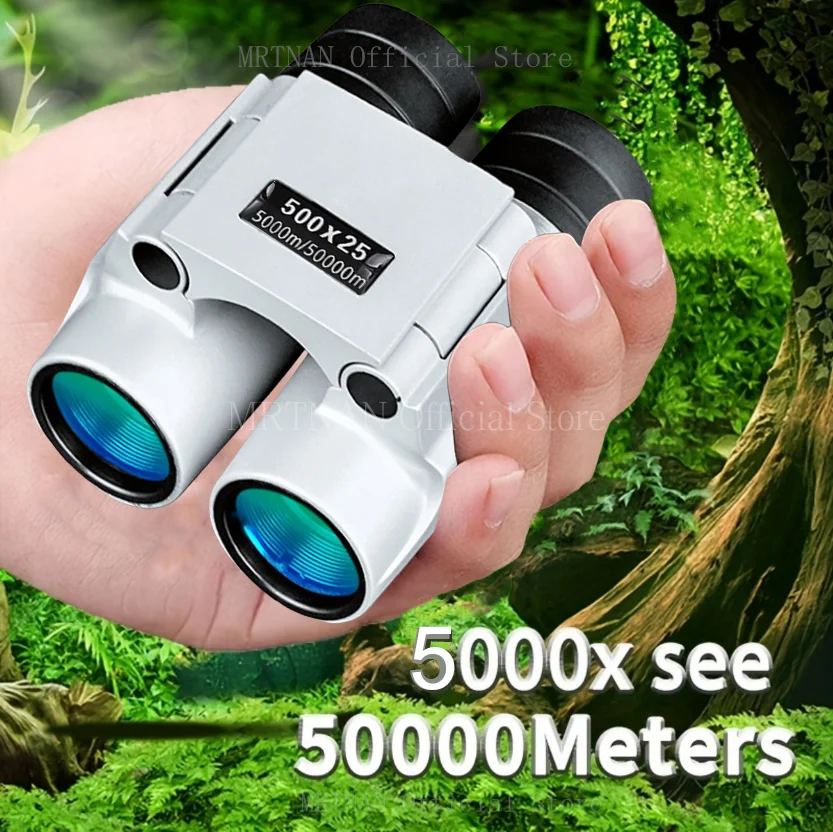 50000M High Power HD Low Light Level Telescope Powerful Binoculars Long Range Professional Mini Portable Auto Focus Monocular