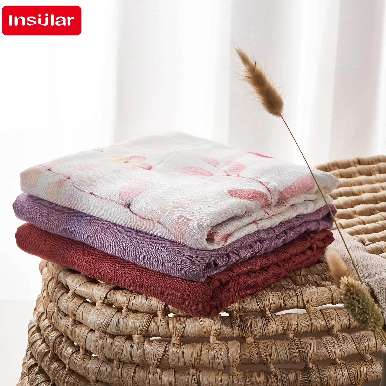 بطانية من الموسلين القطن الطفل التقميط 120*120 سنتيمتر لينة الوليد البطانيات حمام الشاش الرضع الاطفال التفاف كيس النوم غطاء عربة الأطفال #6