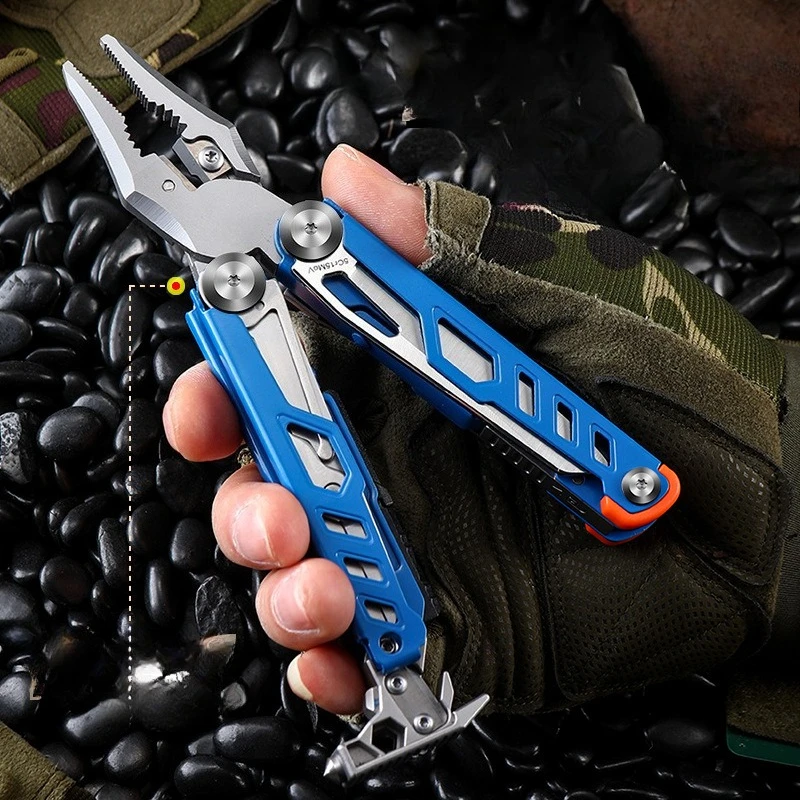 New Outdoor Multifunctional Tiger Pliers Fold Tool Convenient Camping Emergency Safety Combination EDC Manual Tool High Quality