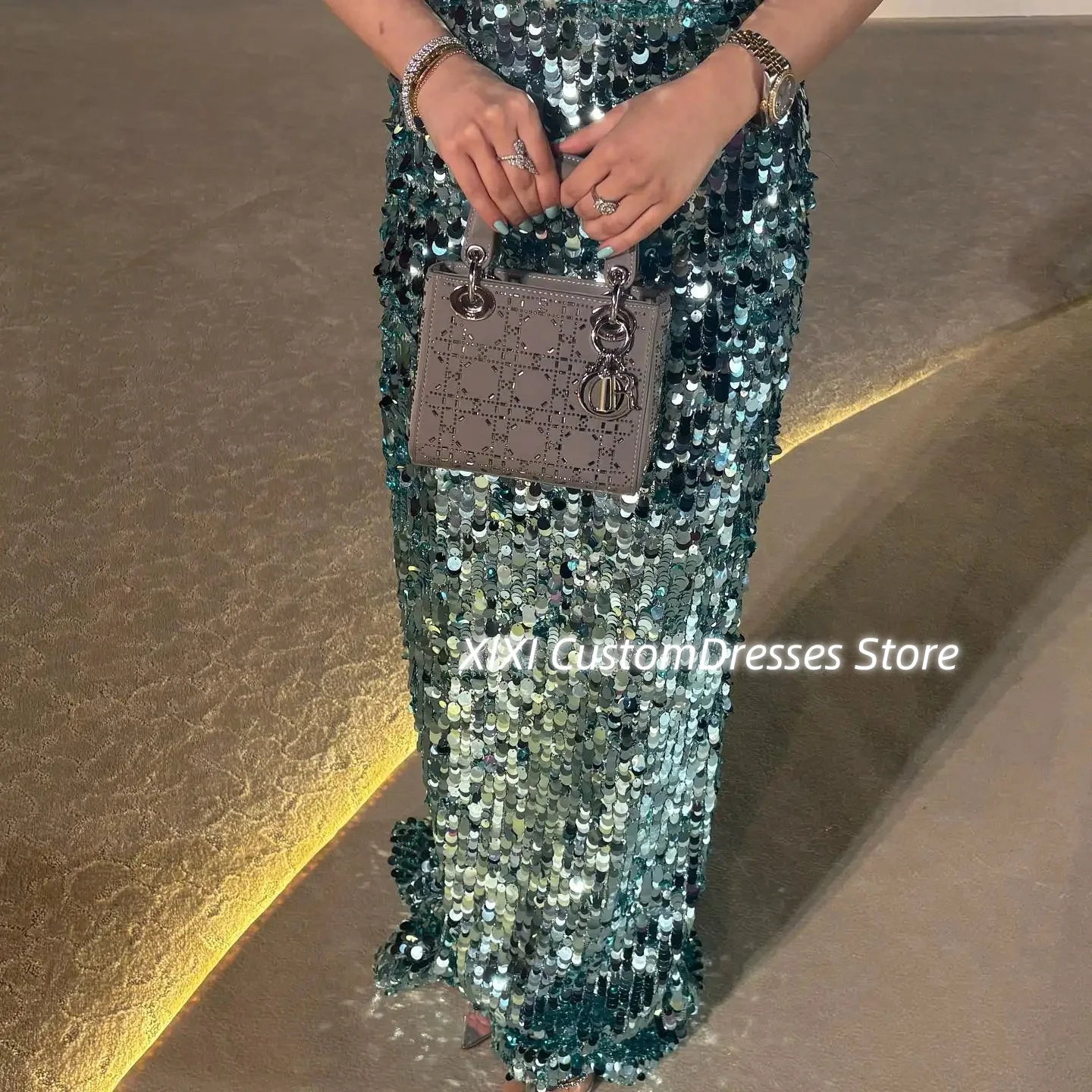 Lace Luxury Evening Dresses Customized Sheath Strapless Elegant Dresses For Women Floor-Length Zipper Up فستان حفلات الزفاف