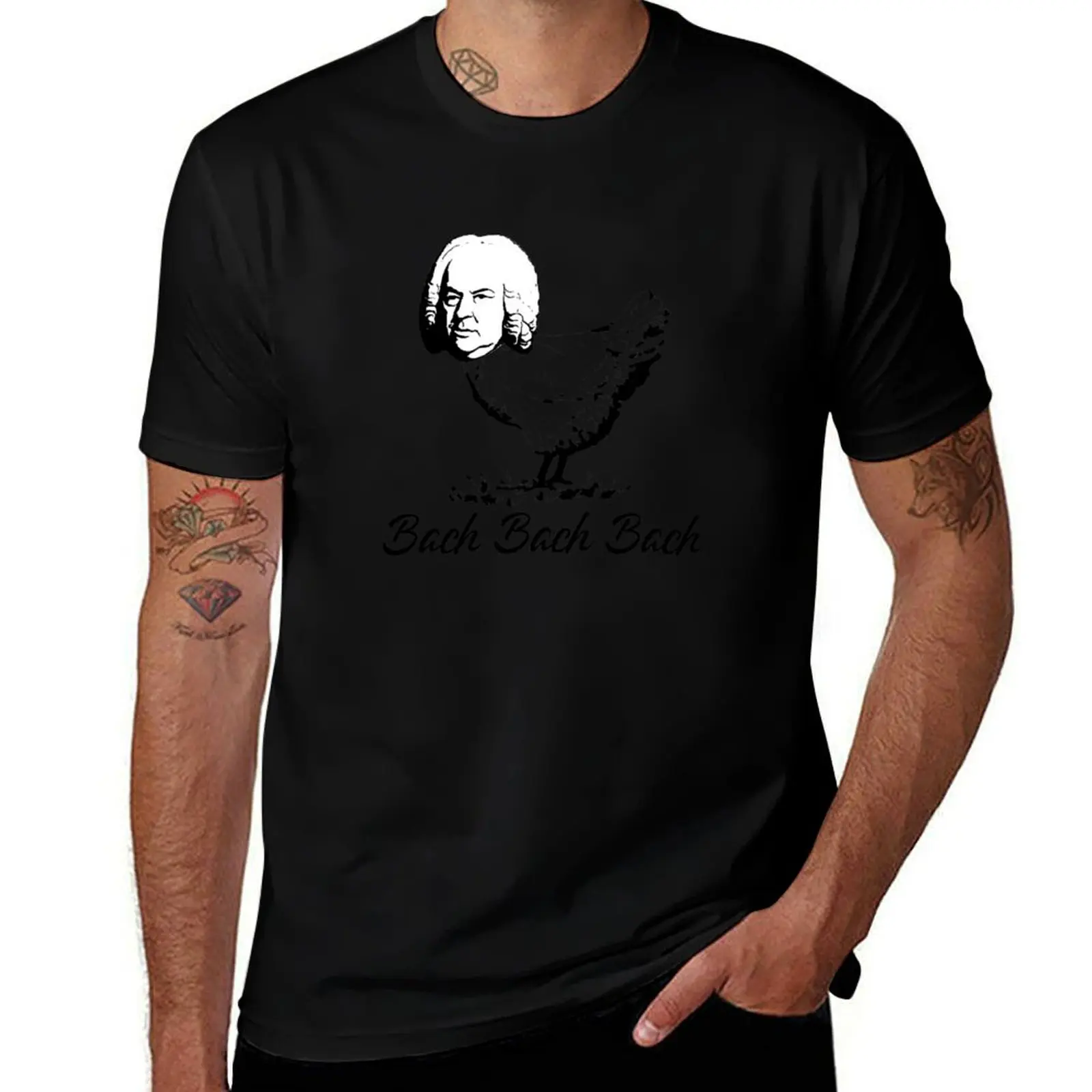 

Bach Bach Bach T-Shirt heavyweights Short sleeve tee oversized t shirt men