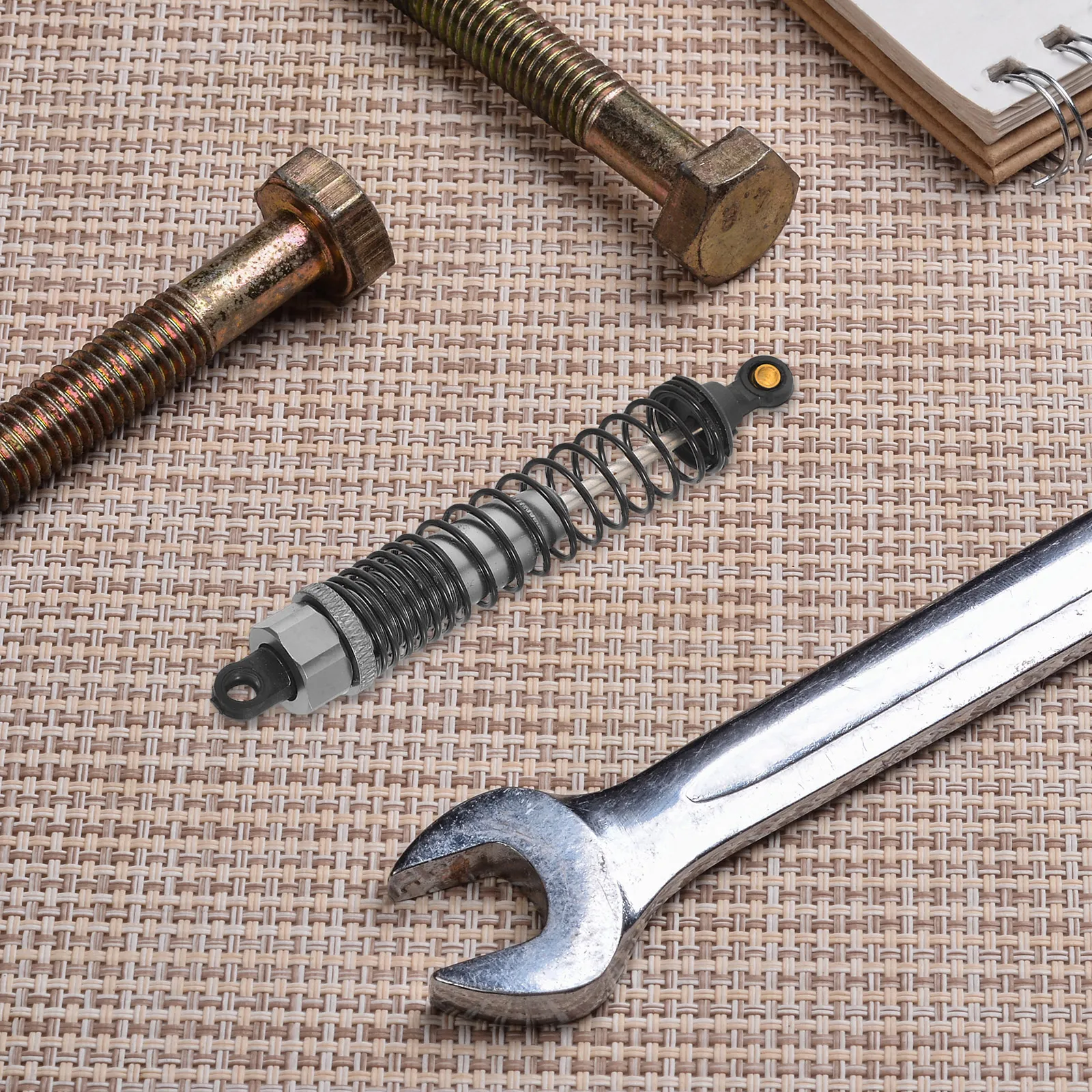 

2 Pairs Aluminum Adjustable RC Truck Shock Absorbers Durable Suspension Replacement for Off-Road Vehicles Rear Front Heavy Duty