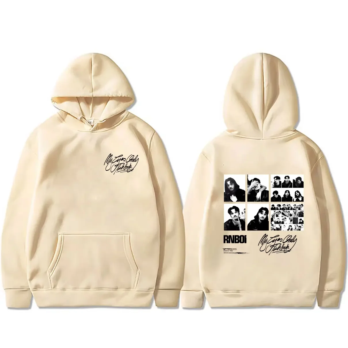 Rapper RnBoi My Eyes Only Flashback Album Hoodie Men Women Hip Hop Fashion Music Pullover Hoodies Male Casual Vintage Tracksuit