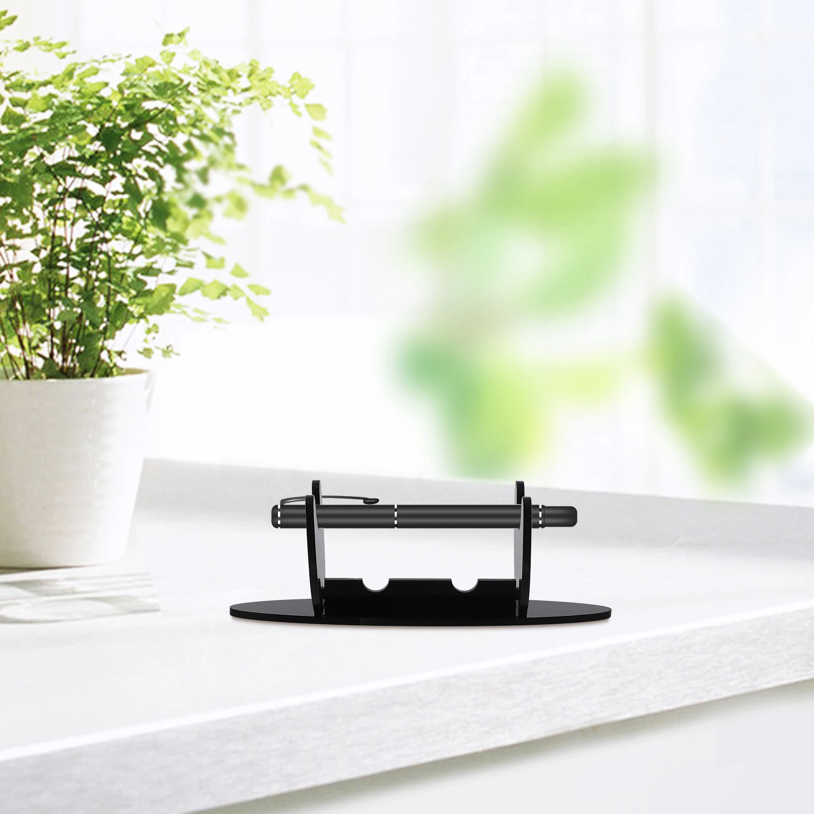 Creative Acrylic Holder Stand Rack For Office Home Stationery Display Storage Organizer Desktop Brush Stand