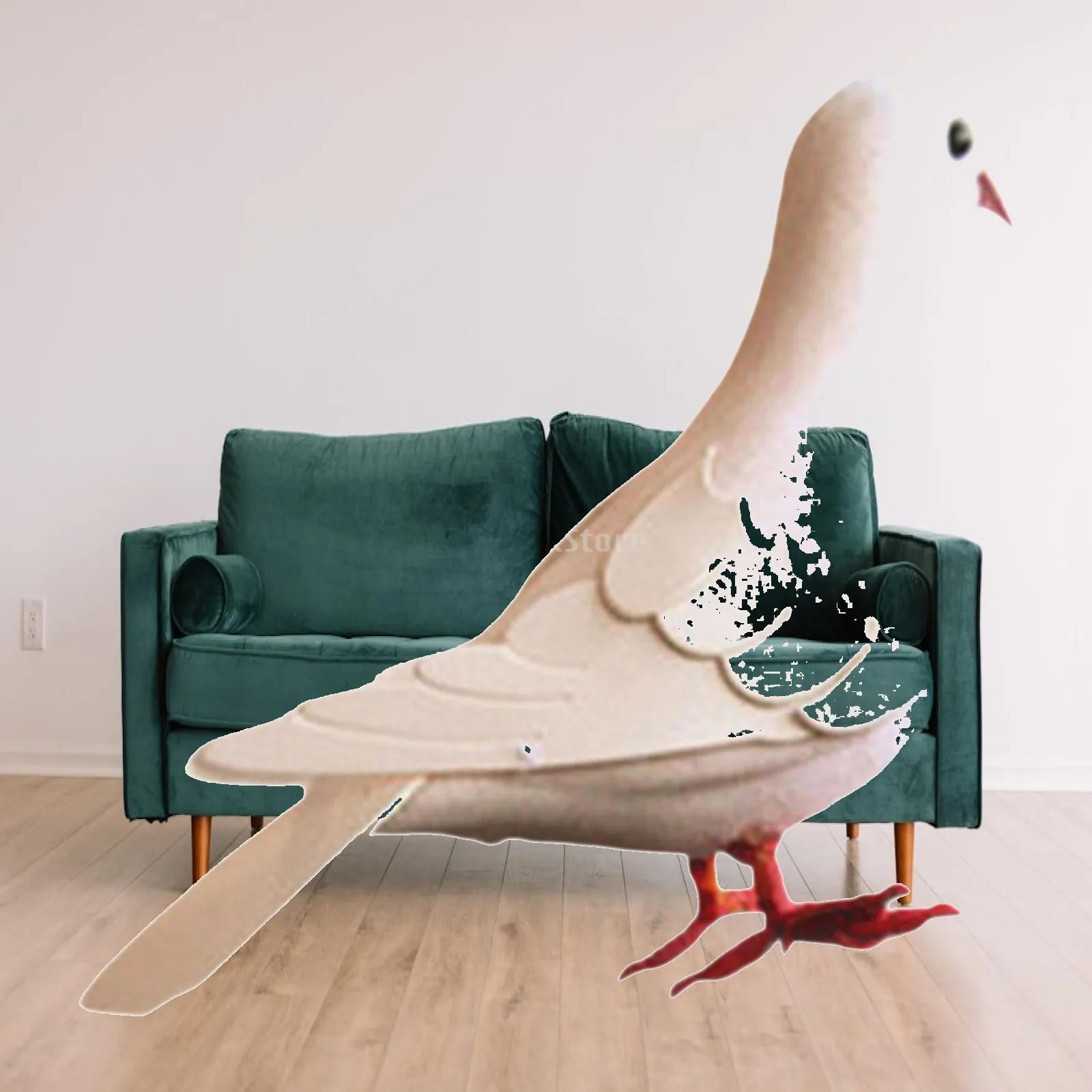 Realistic Foam Pigeon Mini Figure Artificial Bird Crafts Shelf Decoration for Home Indoor Teaching Display