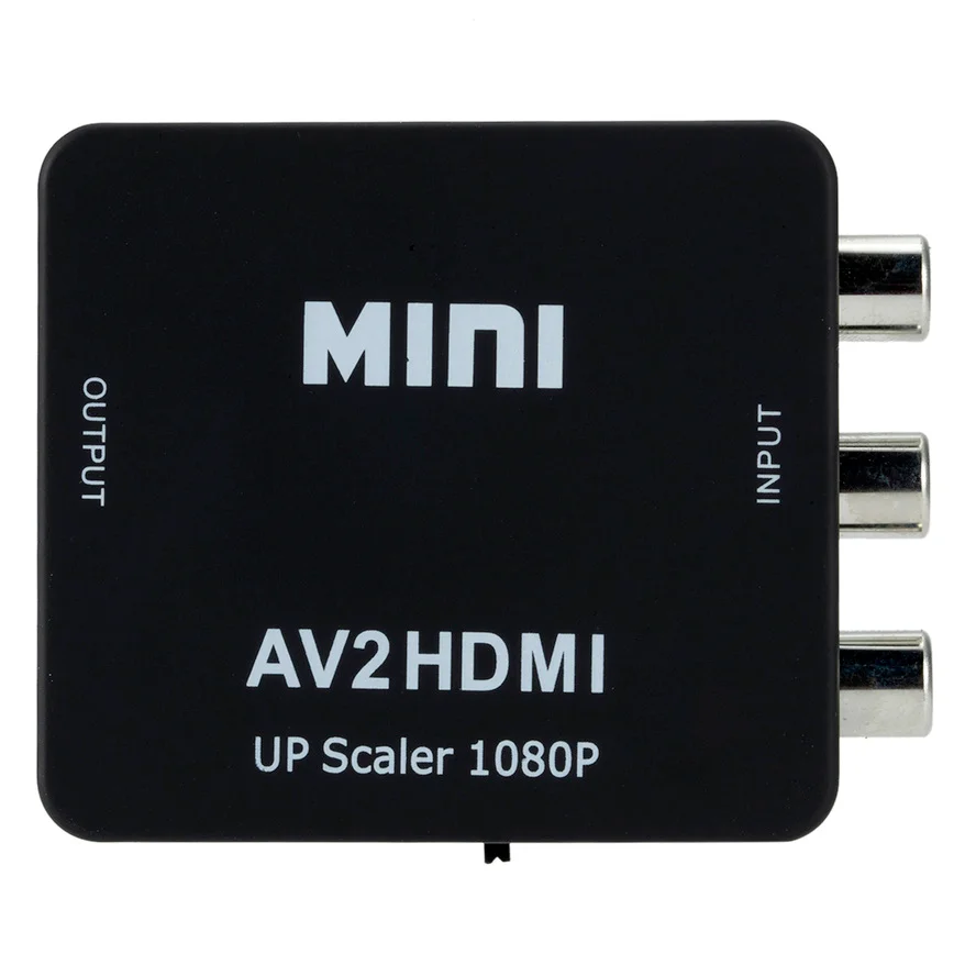 AV to HDMI-compatible Converter Full HD 1080P HDMI2AV RCA Adapter Mini Composite CVBS to HDMI-compatible AV2HDMI Audio