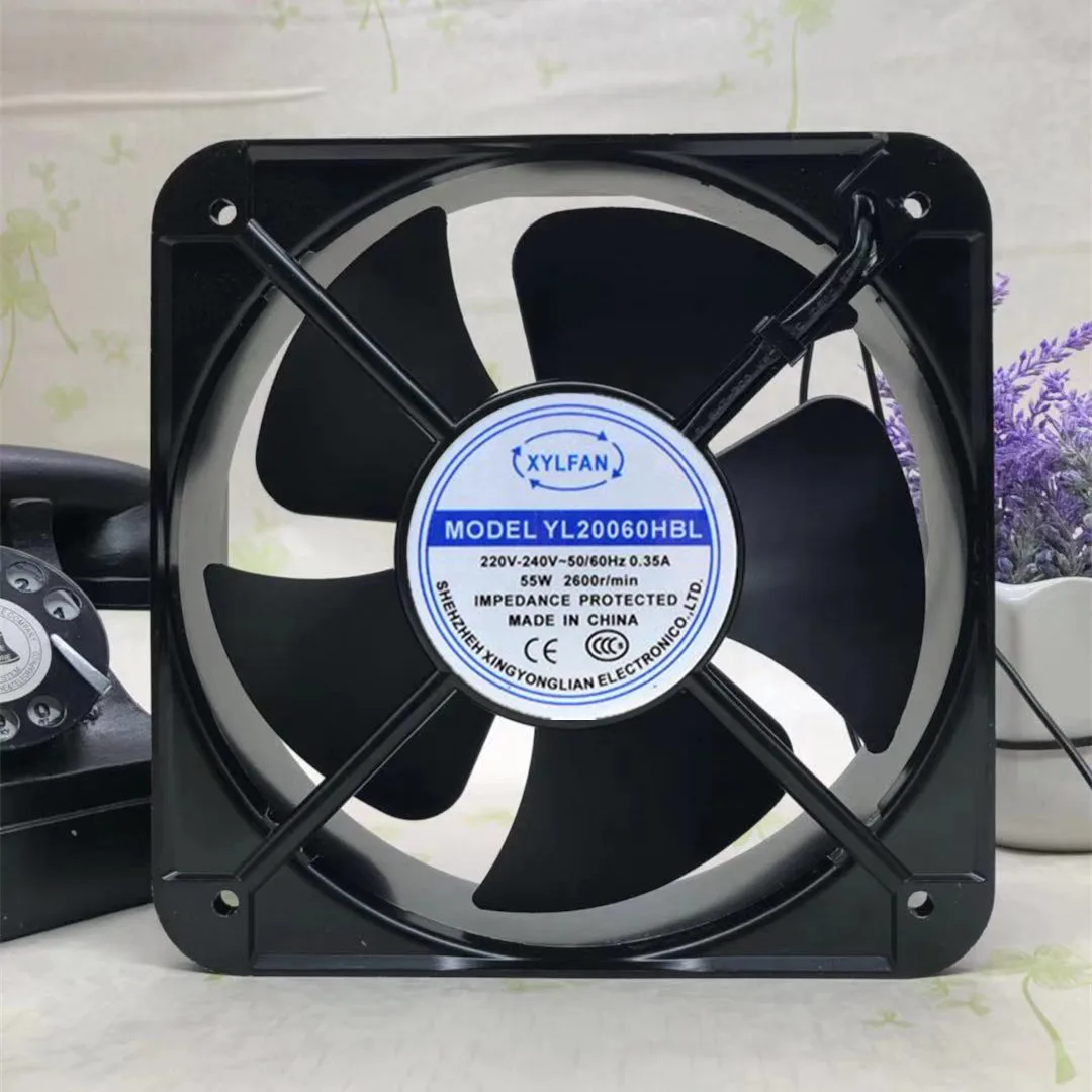 

YL20060HBL AC 220 В 55 Вт 200x200x60 мм 2-проводной охлаждающий вентилятор