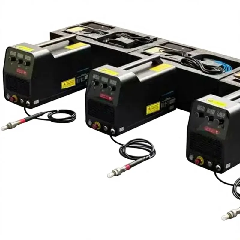 Mini Handheld Fiber Laser Spot Welding Machine Air Cooled 600W Portable Pulse Laser Welder for Metal