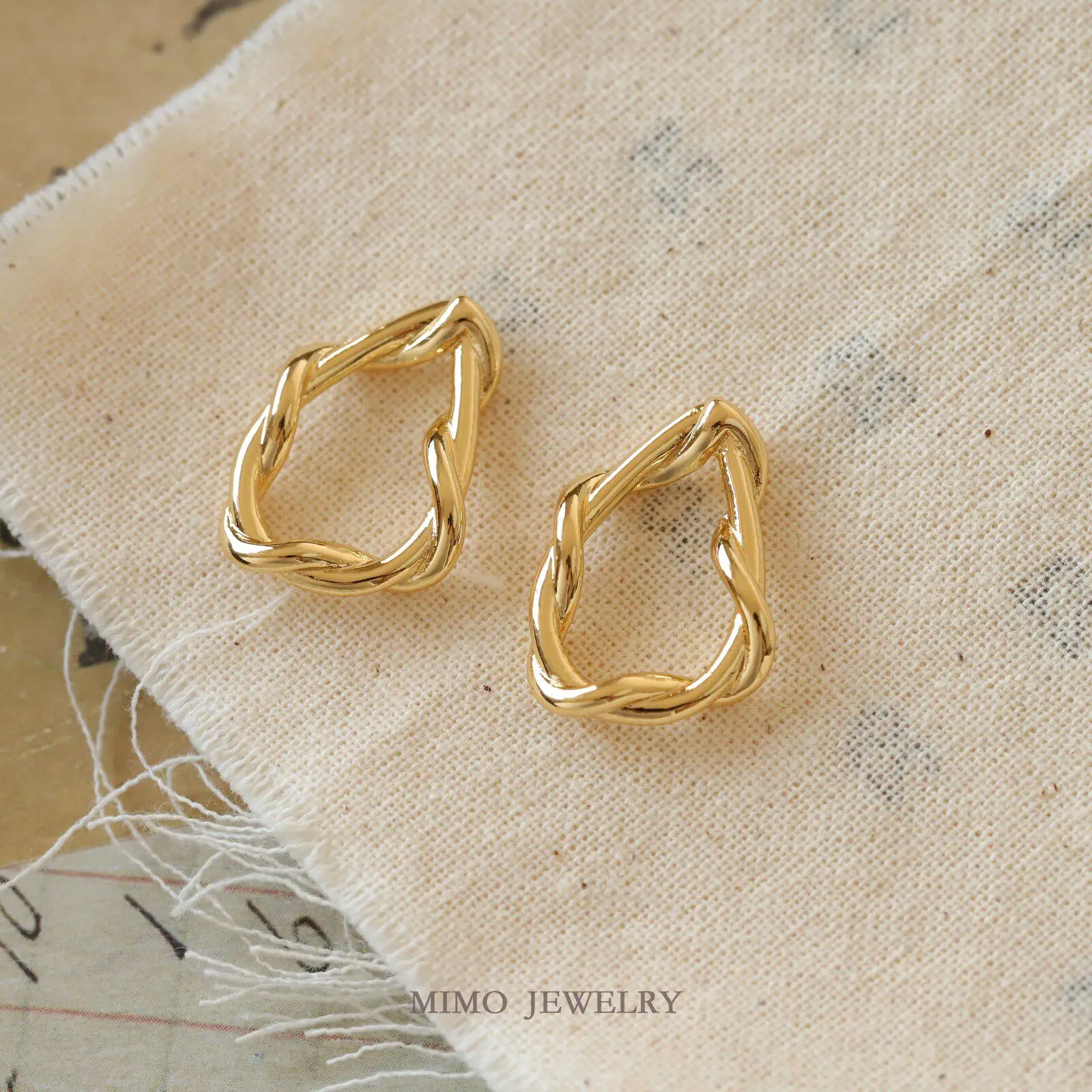 

Медное кольцо с позолотой, нерегулярной формы, для декоративного соединения, для рукоделия, аксессуары для DIY