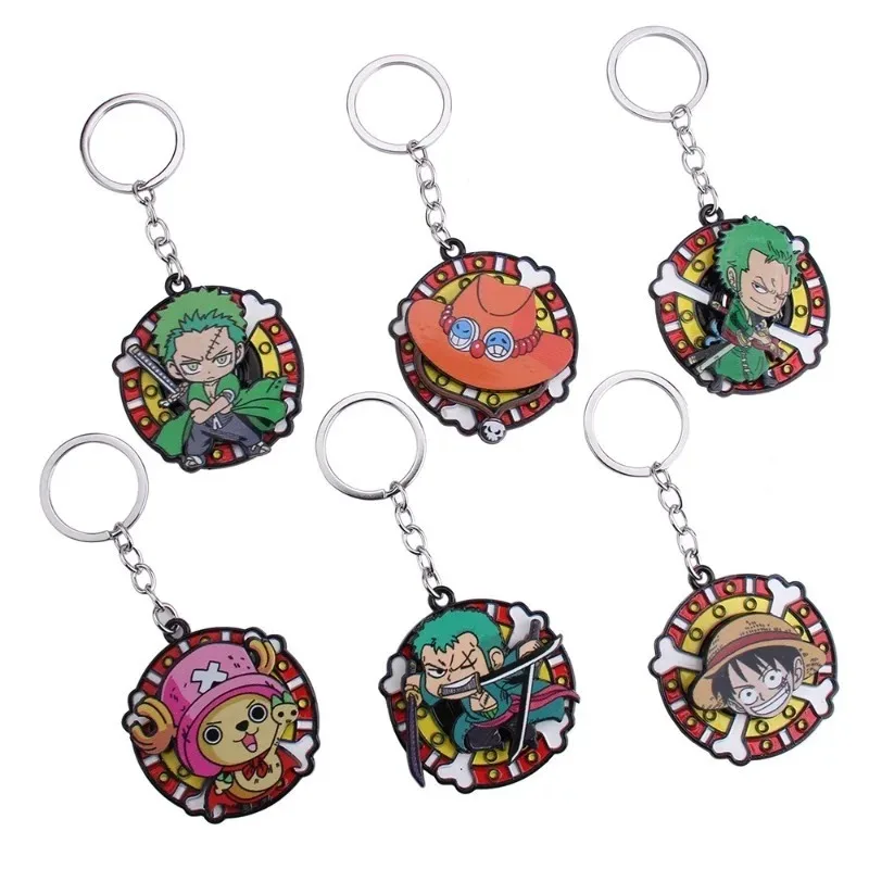 One Piece Ghost Destroy Personaje Luffy Sombrero de Paja Solon Qiao Ba personaje de dibujos animados Llavero bolso colgante Cosplay regalo