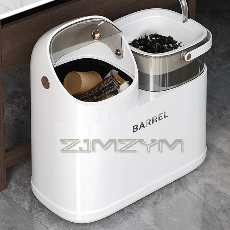 3In1 Tea Water Bucket Dry Wet Separation Tea Residue Bucket Multifunctional Clamshell Trash Can No Odor Household Drain Bucket