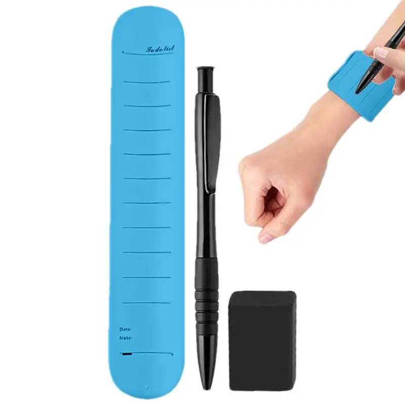Wearable To Do List Bracelet Silicone Slap Bracelets Erasable To Do List Wrist Notepad Silicone Nurse Notepad Reusable