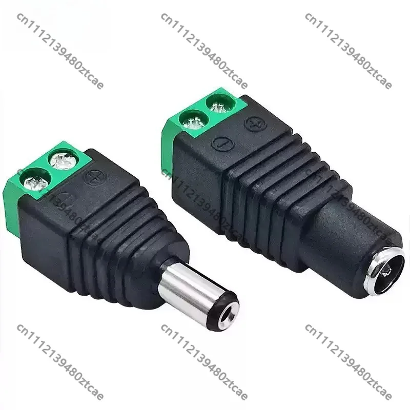 DIY Electronic Wiring DC Power Terminal Plug Solder-Free Male Female Connector 5.52.1mm 5.52.5mm For All Kinds Of Power Adapters