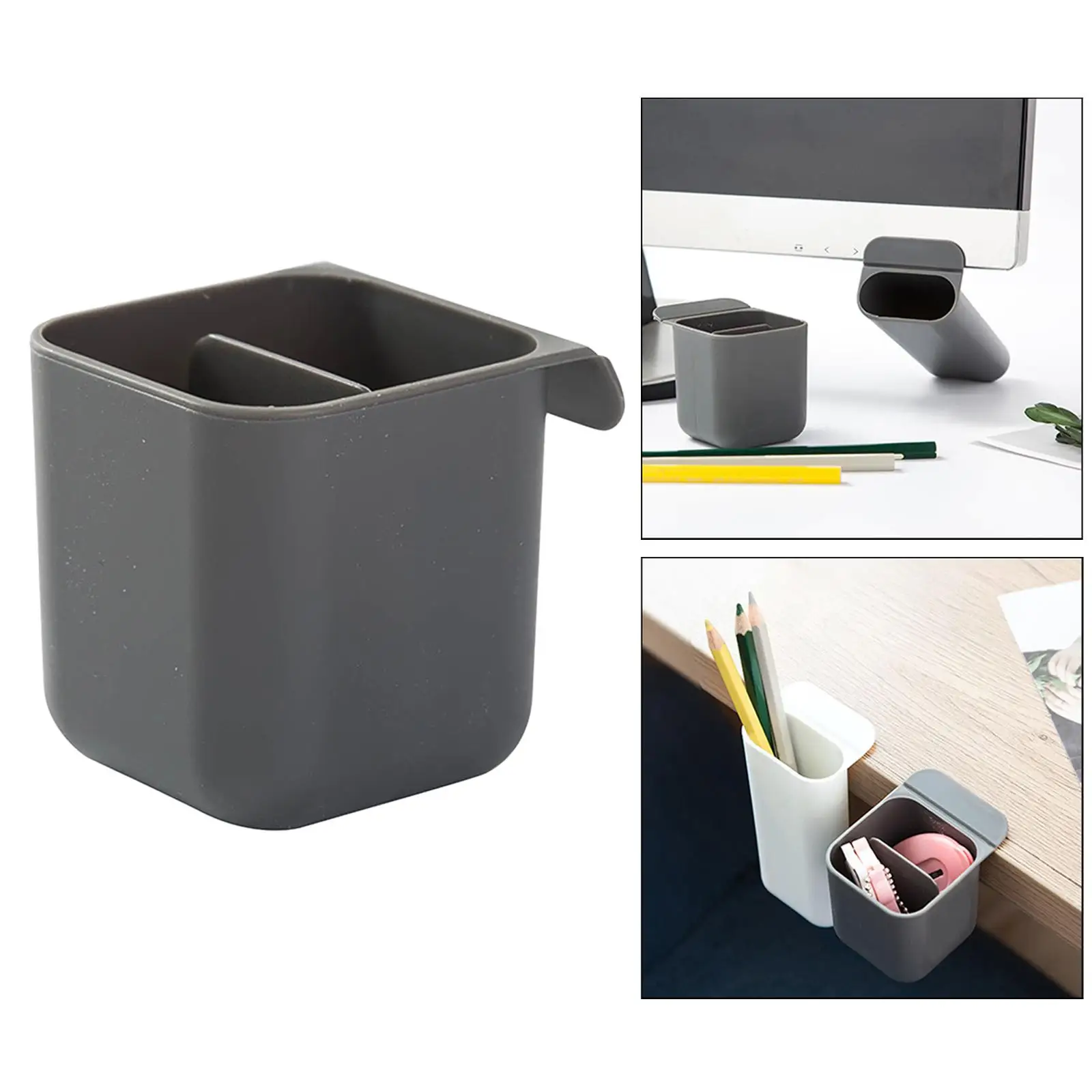 2-4pack Computer Monitor Pocket Pencil Holder Desktop Accessories Office
