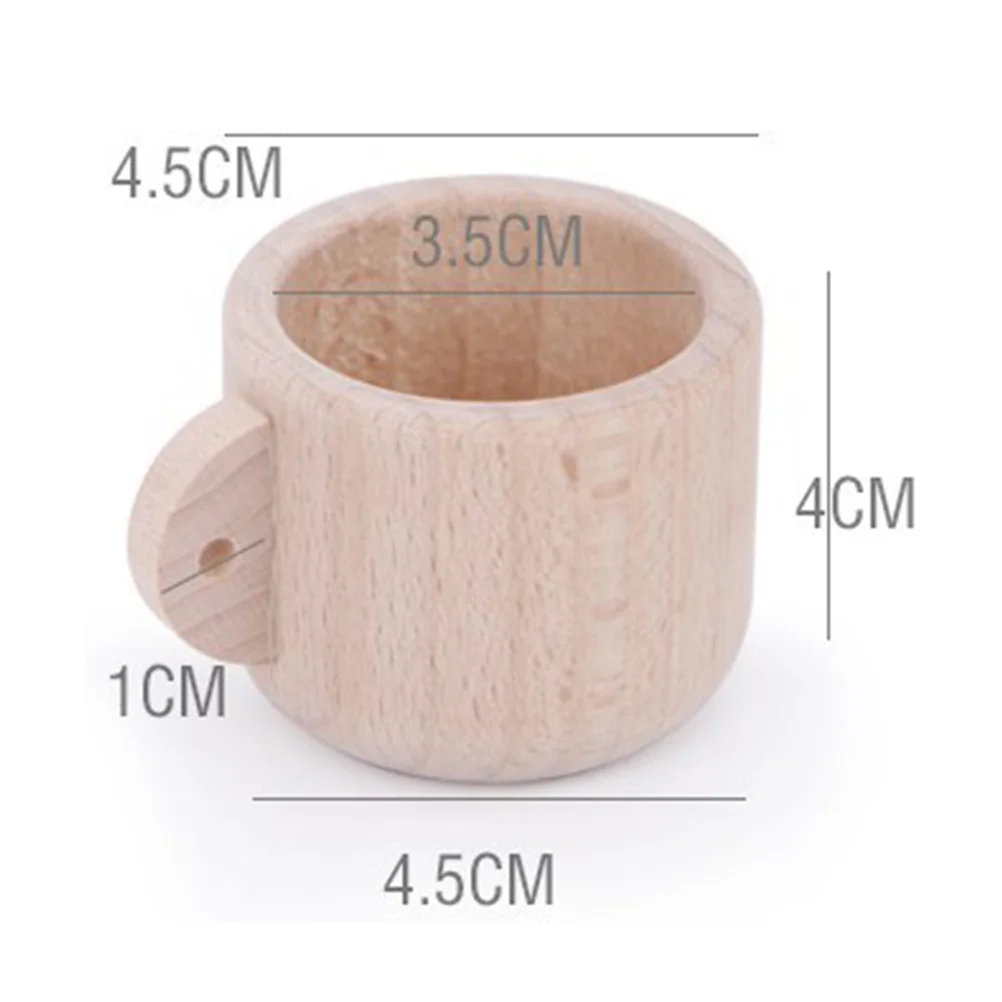 Set da gioco per stoviglie di simulazione da 2 pezzi, materiale in legno massello, senza vernice, sicuro per lo sviluppo del cervello dei bambini, cucina creativa per la scuola materna della casa