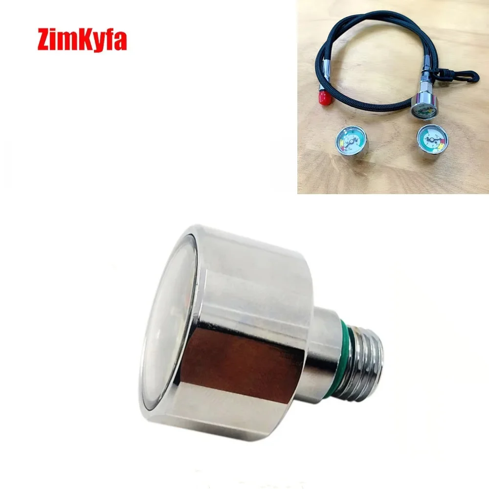 

Манометр для бутылок «Пони» для подводного плавания с аквалангом, 1 дюйм, высокое давление, 350 бар/5000 фунтов на квадратный дюйм, резьба 7/16 дюйма-20UNF