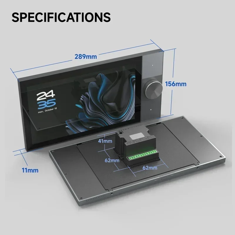 4-way speakers Multi-functional Tuya Android 10 Inch Central Control Panel with Music Background for Smart Home