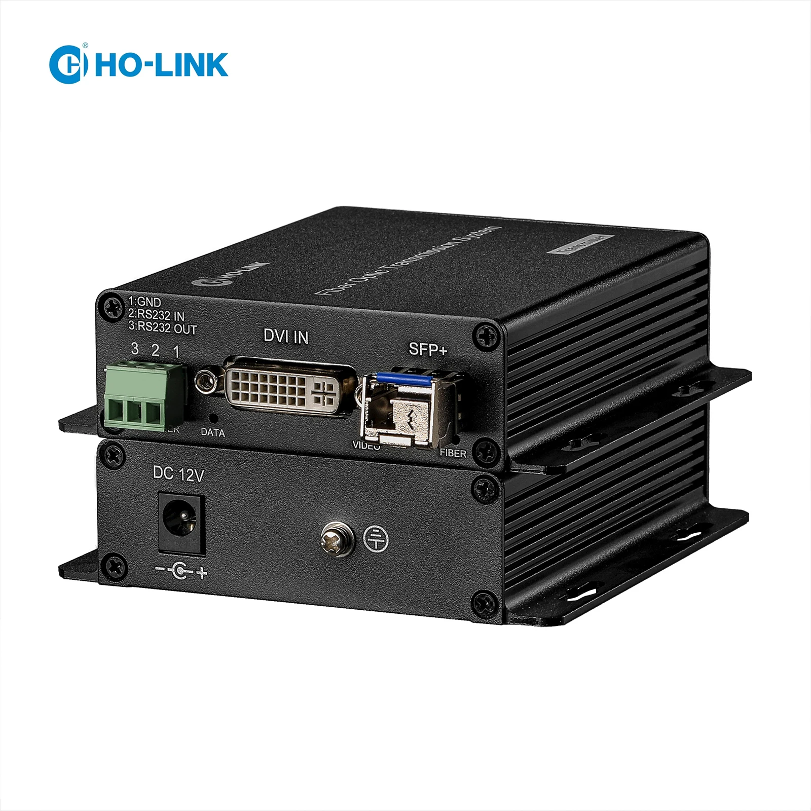 

Fiber Optical Converter 1 Ch DVI and 1 Ch RS232 Optical Transceiver Extender