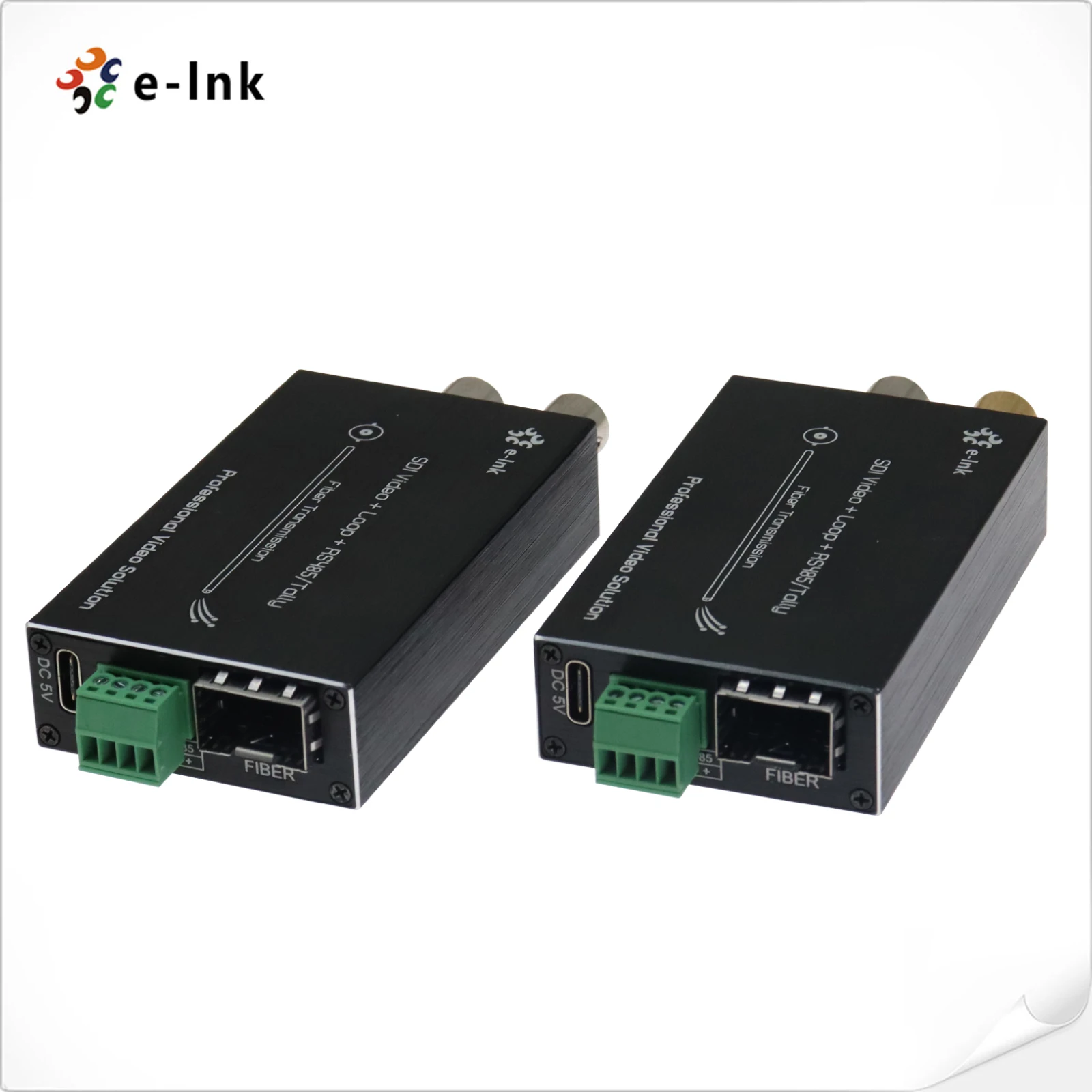 Konverter Ekstender Mini 3G-SDI ke Fiber MMF 500 Meter Konektor LC
