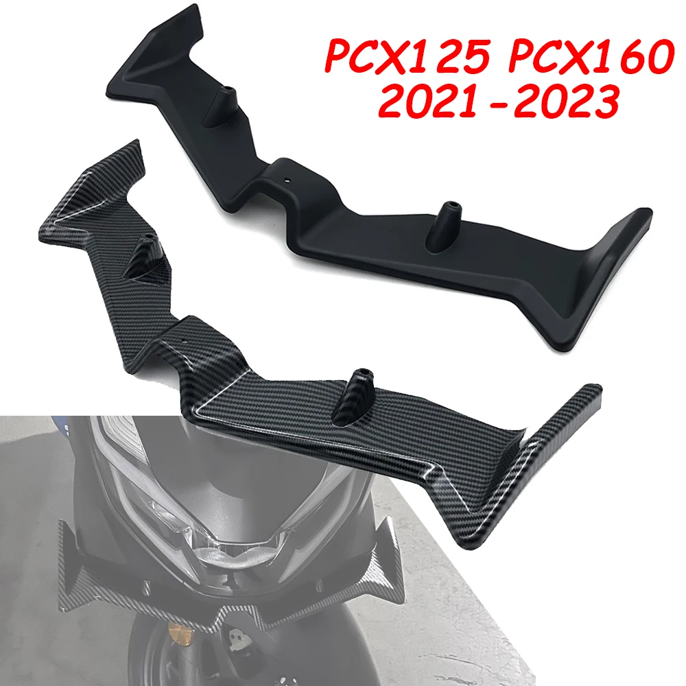 

Motorcycle ABS Front Fairing Pneumatic Winglets Tip Wing Protector Shell Cover For Honda PCX125 PCX160 PCX 125 160 2021-2023