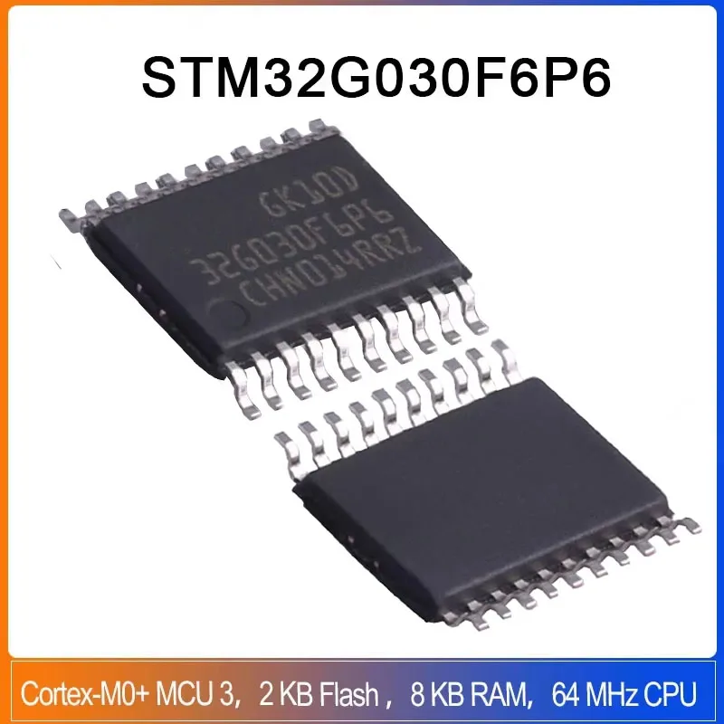 

1/5/10pcs STM32G030F6P6 TSSOP-20 ARM Cortex-M0+ MCU IC Controller 64 KB Flash STM32G030 STM32 G030F6P6 STM32G030F STM32G030F6
