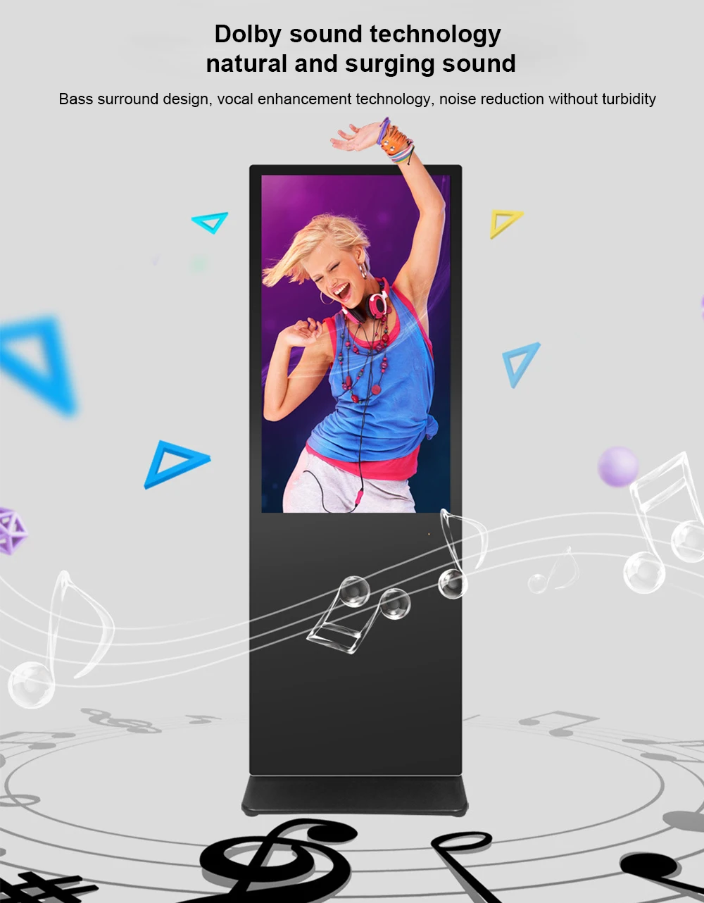 43-Inch Factory Custom Vertical Outdoor  Machine LCD Floor Model for Elevator & Retail Store Use with SDK Function