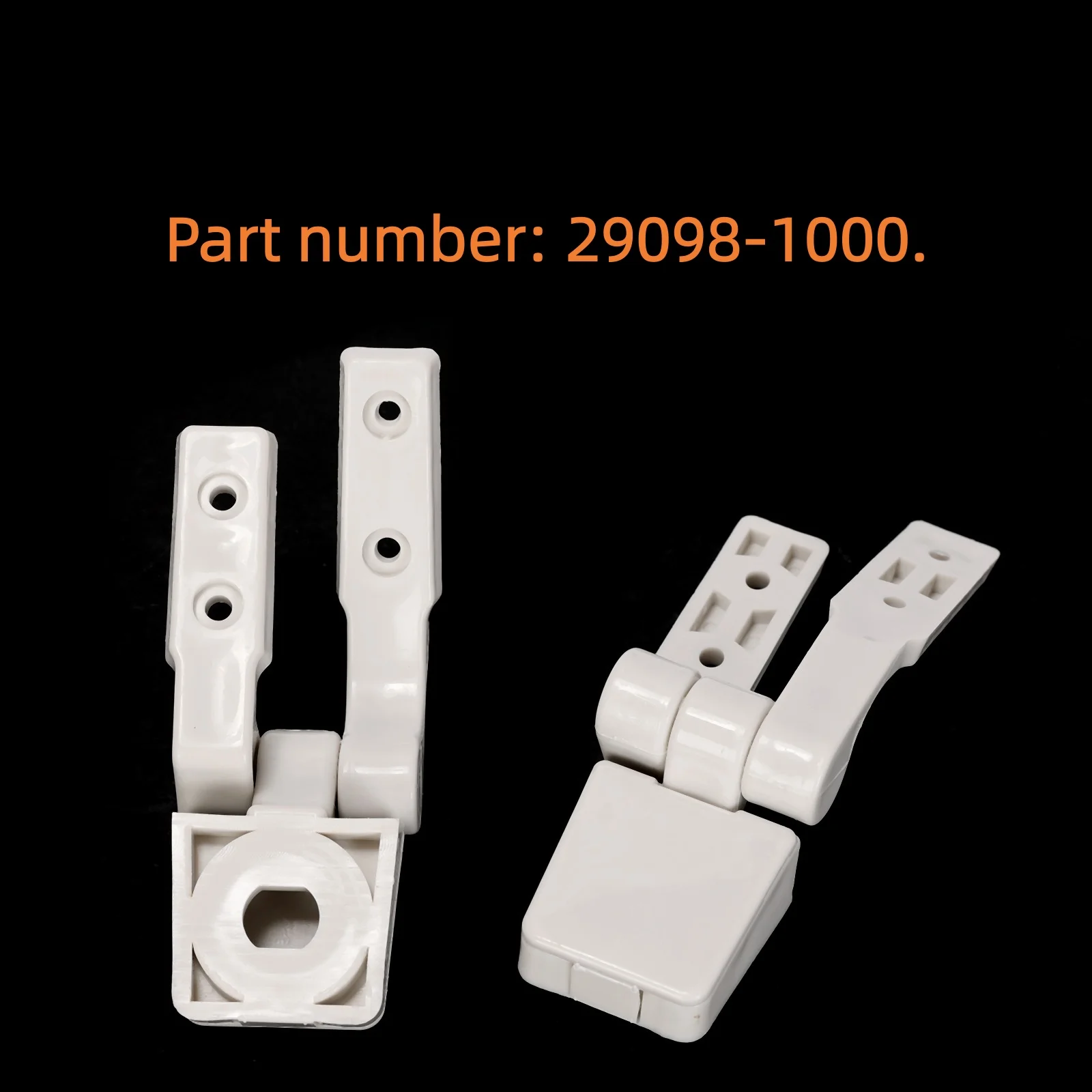 Ruimou 1Set White Toilet Seat Hinges Set 29098-1000 Compatible With Jabsco