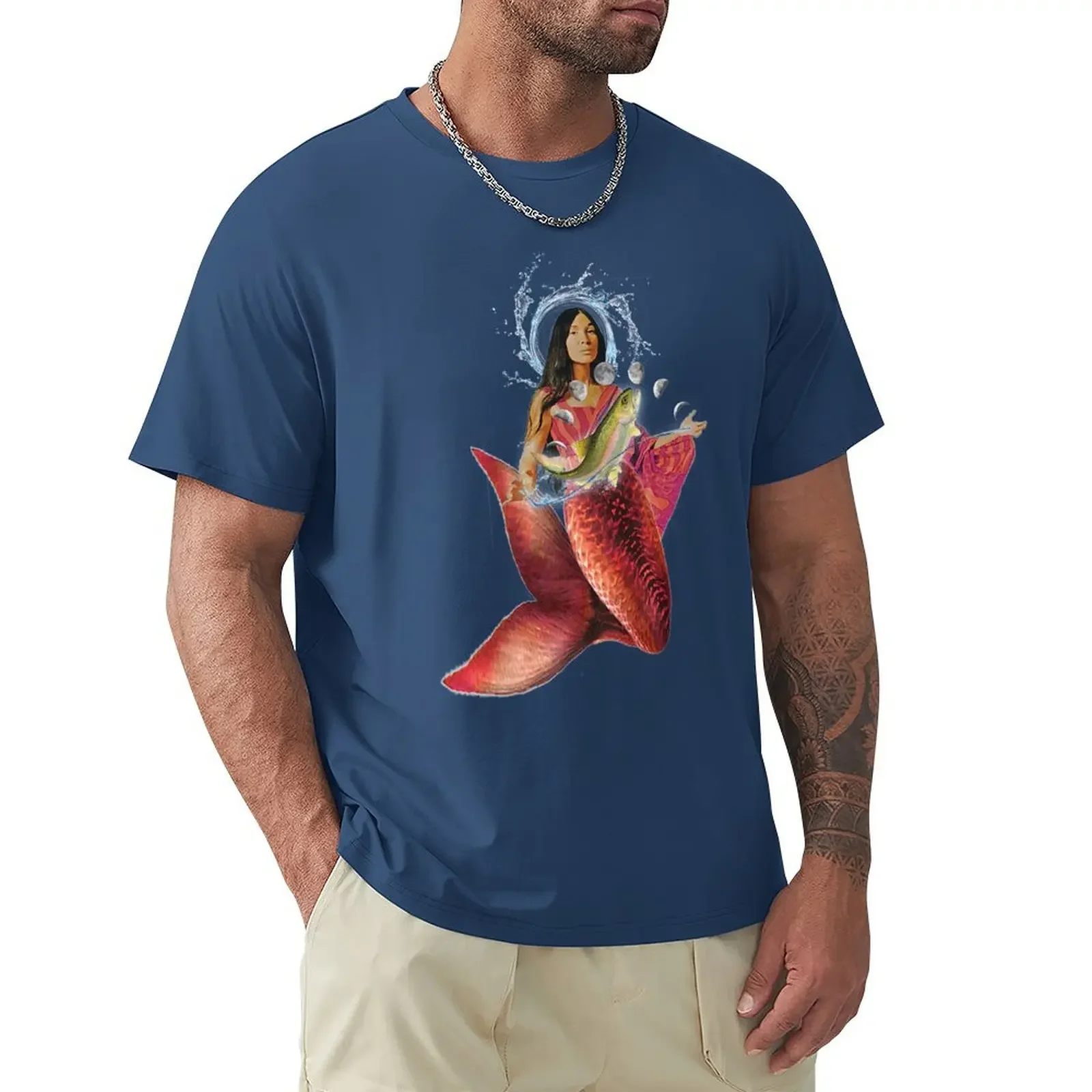 Sainte Mermaid T-Shirt oversizeds custom shirt mens clothes