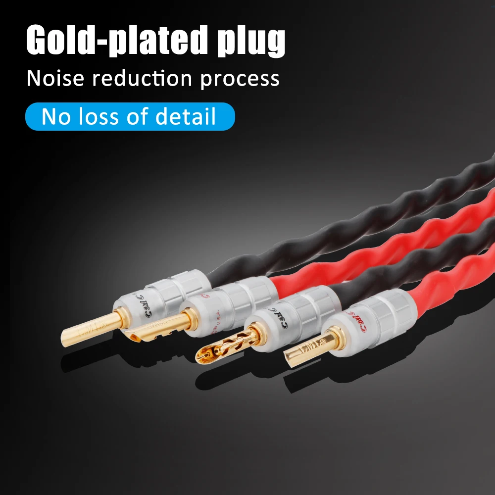 Высококачественные Hi-Fi Аудиокабели для динамиков Preffair, OCC посеребренный проводник, Аудиокабели для громкоговорителей с Z-образными банановыми штекерами