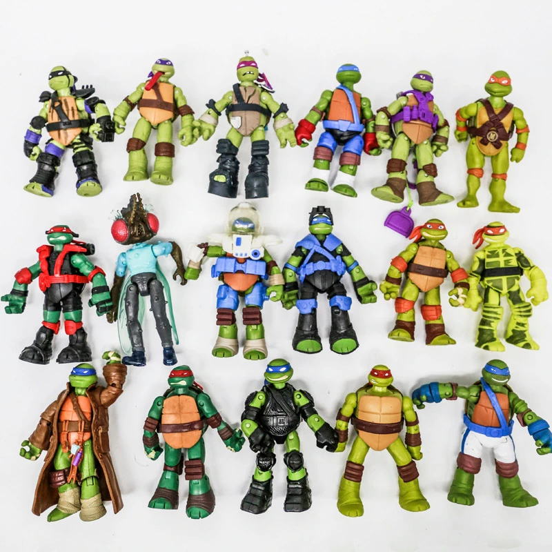 

Teenages Mutants Ninjas Turtles Movable Joint Action Figure Leonardo Da Vinci Donatello Figure Model Toys Desktop Ornaments