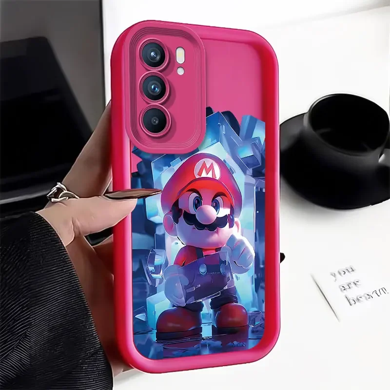 The Game Characters Mario Silicone Case for Samsung Galaxy A55 A35 A25 A15 A05 A05S A24 A13 A23 A12 A22 A32 A52 A52S A72 A11